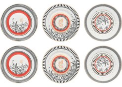 Resim Lucky Art Maggey Bone 20Cm 6Lı Tabak Seti 