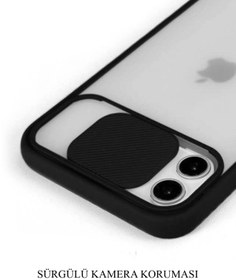 Resim KZY İletişim Huawei P30 Lite Uyumlu Kapak Lensi Açılır Kapanır Kamera Korumalı Silikon Kılıf 