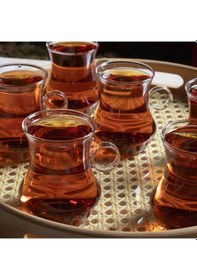 Resim Perotti Dem 6 Lı Borosilikat Çay Bardağı Seti 15529 Şeffaf 