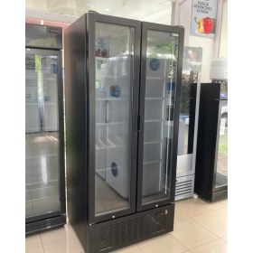 Resim Marketcooler 900D2K Dikey 2 Kapılı Premium Siyah Şişe Soğutucu 