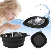 Resim Katlanabilir Silikon Yüz Buz Kasesi - Çıkarılabilir Buz Bölümleri ve 30° Ergonomik Kenarlı, Taşınabilir Cilt Bakım Aleti, Hassas Bej Renkli, Ev & Seyahat Kullanımı İçin Dayanıklı & Kolay Temizlenebilir Tasarım, Modern Estetik, Esnek Malzeme, Güzellik Tutkunları 