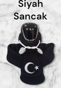 Resim KYLE XM Siyah Sancak Vites Kılıfı Araç Aksesuarı Hoodie Kapşonlu Vites Kıyafeti Sweatshirt 