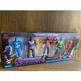 Resim Oyuncak Avengers 5li Figür Seti Avengers Hulk Thanos Spiderman 