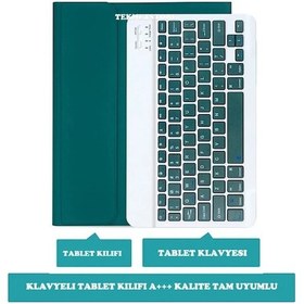 Resim Apple Uyumlu iPad Air 5. Nesil 10.9 Inç M1 2022 Tablet Bluetooth Klavyeli Kılıf Türkçe Klavye Kılıf 