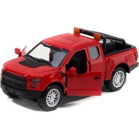Resim Mixoyuncak Metal Ford Ranger Pikap Çek Bırak Işıklı Kırmızı 12 cm 