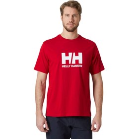 Resim Helly Hansen Hh Logo 3.0 Erkek Kırmızı Tişört 
