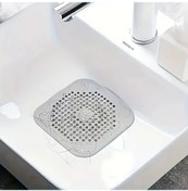 Resim Cloud011 Beyaz Büyük Emicili Saç Kapanı Dayanıklı Silikon Duş Tahliye Filtresi 