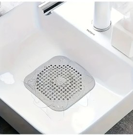 Resim Cloud011 Beyaz Büyük Emicili Saç Kapanı Dayanıklı Silikon Duş Tahliye Filtresi 