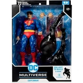 Resim Peri Store Mcfarlane Toys Dc Multiverse Kara Şövalye Superman 7 "aksiyon Figürü Yap-A At Parçaları ve Aksesuarları ile Dönüyor 