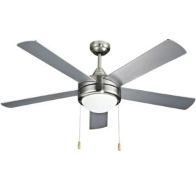 Resim Vanti Kcf288 Beş Kanat Dekoratif Lambalı Tavan Vantilatörü 60w Krom - Beyaz 