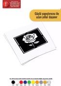 Resim Genel Markalar Geometrik Gül Sticker Oto Motor Laptop Duvar Folyo Sticker 40 X 40 Cm 