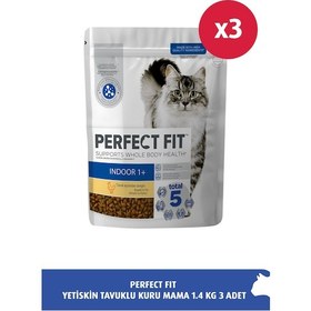 Resim Perfect Fit Yetişkin Tavuklu Yetişkin Kedi Maması 3 x 1400 G 