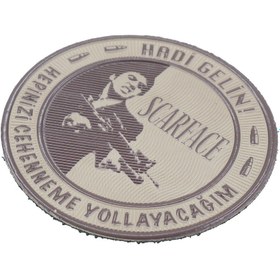 Resim KORDAK Scarface Taktik Peç - Patch Arma (7 CM) 