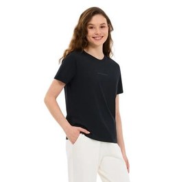 Resim Skechers W Essential Crewneck Kadın T-Shirt Siyah 