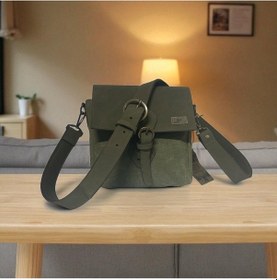 Resim Old Cotton Cargo Kaliteli Su Geçirmez Unisex Küçük Kanvas Günlük Postacı Çantası 20 Cm X 20 Cm Haki 