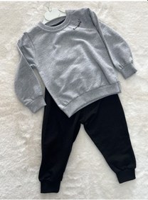 Resim Everythink Dances Baskılı Takım Gri 