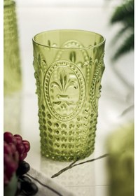 Resim Akrilik Koyu Yeşil Tekli Uzun Bardak & Su Meşrubat Bardağı 750 Ml Büyük Boy & Cam Değildir 