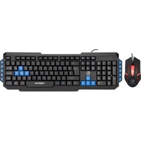 Resim Hytech HYK-46 GAMY COMBO Siyah USB Mavi Tuşlu Q Gaming Oyuncu Klavye + Mouse Set 