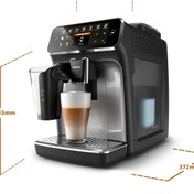 Resim Philips Ep4346 1200 W Tam Otomatik Espresso Makinesi, 1.8 L Kapasite, Zamanlayıcı, Mat Siyah 