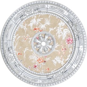 Resim Oval Saray Tavanlar (90 cm x 90 Cm) 