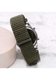 Resim Haki Yeşil Cırtlı Yapışır Kordon Unisex Erkek Yetişkin Çocuk Dijital Saat St-304058 