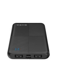 Resim S-link Ip-g12n 10000mah Micro+usb+ Type-c Giriş+çıkış Siyah Taşınabilir Pil Şarj Cihazı Powerbank Siyah 