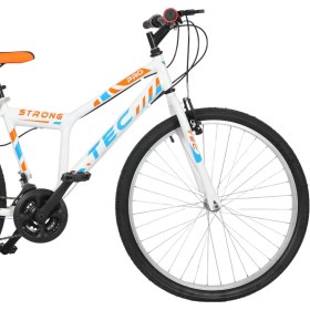 Resim Belderia Tec 24" Jant 21 Vites V-Fren Beyaz-Turuncu Dağ Bisikleti Erkek Kullanıcılar İçin 