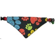 Resim Cocopet Pati Desenli Ayarlanabilir Fular Bandana Kedi Tasması 
