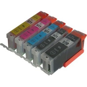 Resim printiks Yüksek Kapasiteli CANON 570xl/571xl Ts5055-ts6050-ts6051-ts6052 5 Renk Muadil Kartuş Seti Uyumlu 