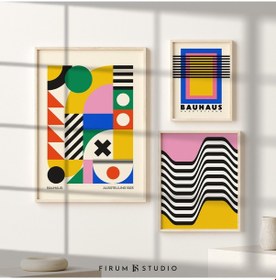 Resim Bauhaus Posterleri 3'lü Set 