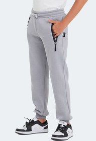 Resim Slazenger LAMIS Unisex Çocuk Fermuar Cepli Taş Gri Eşofman Altı 