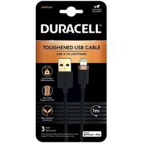 Resim Duracell USB7012 1m USB-A to Lightning Mfi Charge Cable Beyaz 