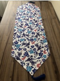 Resim Blue Blanc Çiçek Desenli Runner Çok Renkli 