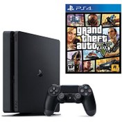 Resim Sony Playstation 4 Slim 500 GB Oyun Konsolu + GTA 5 PS4 Oyun (İthalatçı Garantili) 