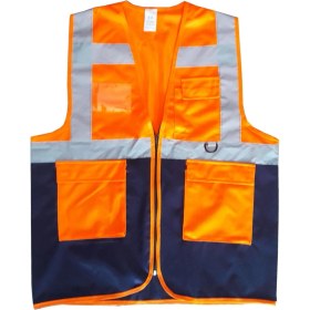 Resim Yönetici Ikaz Yeleği Turuncu/lacivert L Beden 