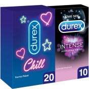 Resim Durex Chill Karma Paket Prezervatif 20’li + Durex Intense Prezervatif, 10'lu 