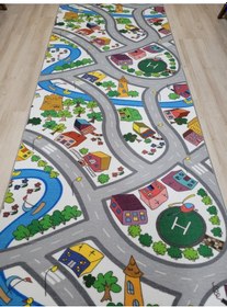 Resim Arbese Çocuk Odası Halısı Antibakteriyel Yolluk Kreş Ve Anaokulu Halısı Cck01arbs Gri 