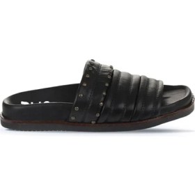 Resim Bueno Shoes Siyah Deri Kadın Düz Terlik 01WU5829 01WU5829 