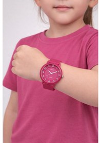 Resim Captiva Analog Suya Dayanıklı Silikon Kordonlu Çoçuk Kol Saati Yeni Moda Şık Tararım Cp.ml.003a2 Bordo 