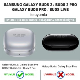 Resim Microsonic Samsung Galaxy Buds Live Kılıf Darbeye Dayanıklı Sert Koruyucu + Askılık Sarı 