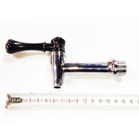 Resim Genel Markalar 1/2 arka diş çevirmeli göstergesiz kahveci teflonlu metal musluk 