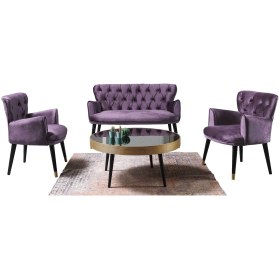 Resim mobilyabazari Vega 2+1+1 Çay Seti Koltuk Takımı (salon, Balkon, Cafe Ofis) Mürdüm 