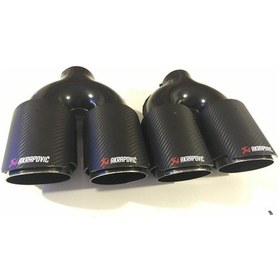 Resim Akrapoviç Egzoz Ucu 90 Mm Çiftli Sağ-sol 1set 