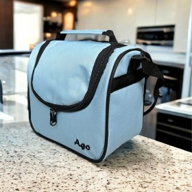 Resim Ago Çanta Ago Termos Çanta Mavi Su Geçirmez Polyester 22x24x15 cm Kadın Kullanımı İçin 