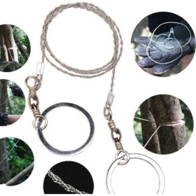 Resim BarkoFix Paslanmaz Taşınabilir Mini Zincir Cep Testeresi Tel Ahşap Plastik Metal Kıl Testere Kamp Testere 