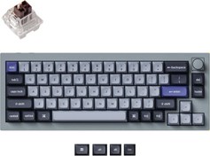 Resim Keychron Q2 Pro QMK/VIA RGB Kablosuz Özel Mekanik Klavye Gri 