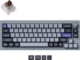 Resim Keychron Q2 Pro QMK/VIA RGB Kablosuz Özel Mekanik Klavye Gri 