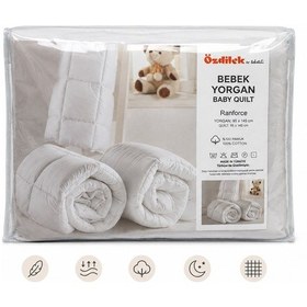 Resim Özdilek Ranforce %100 Pamuk Kumaş Silikon Bebek Yorganı 95x145 