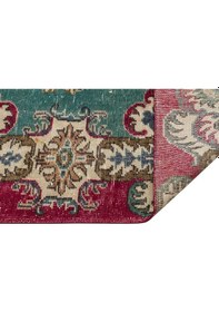 Resim El Dokuma Vintage Eskitme Halı 170 X 265 Cm 9256 