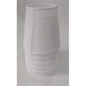 Resim Feyza Design Beyaz Organize Kumaş Avize Kol Şapkası 14X9 Cm, 5'li Set 